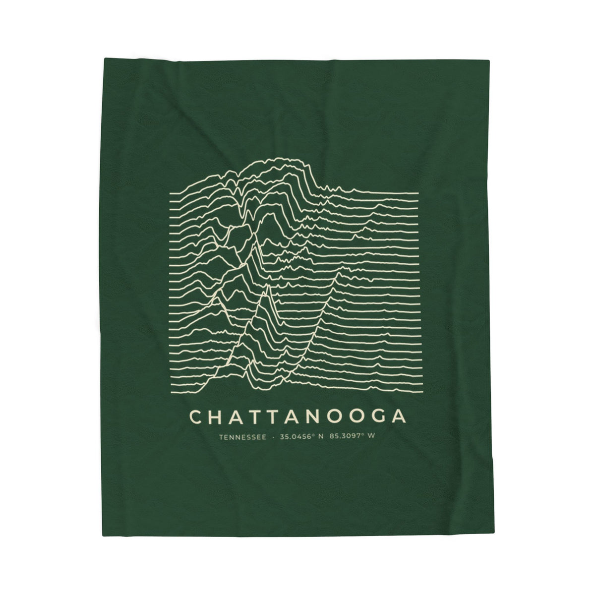 Chattanooga Ridgeline Blanket (Forest Green)