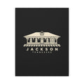 Jackson Train Depot Canvas Print (Black)