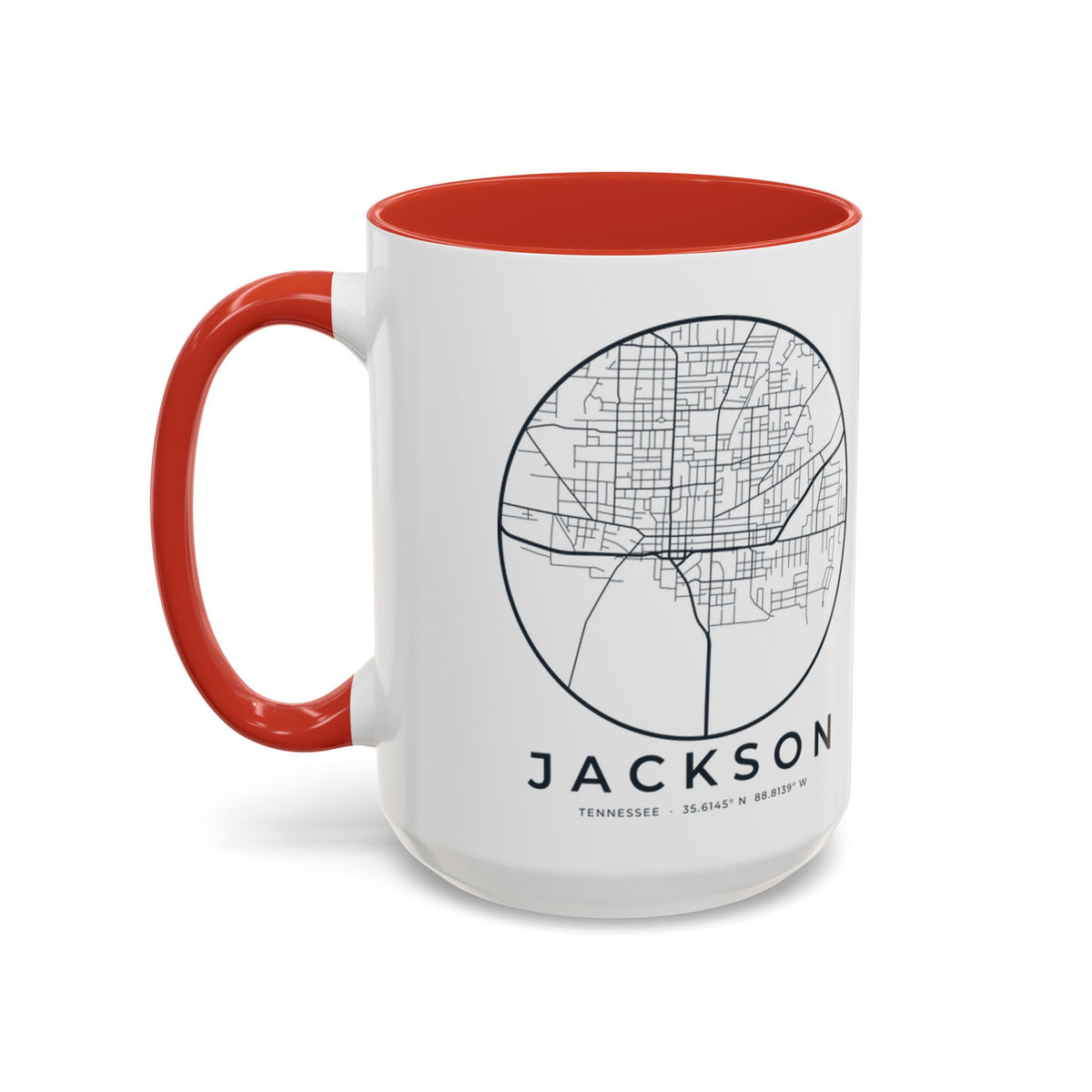 Jackson Street Map Accent Mug