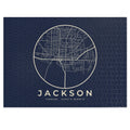 Jackson Street Map Puzzle (Navy)