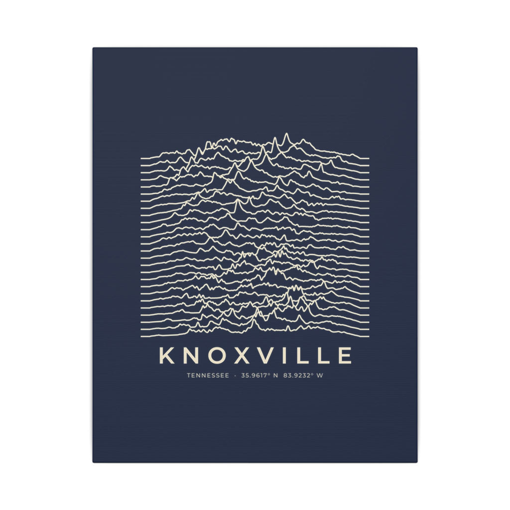 Knoxville Ridgeline Canvas Print (Navy)