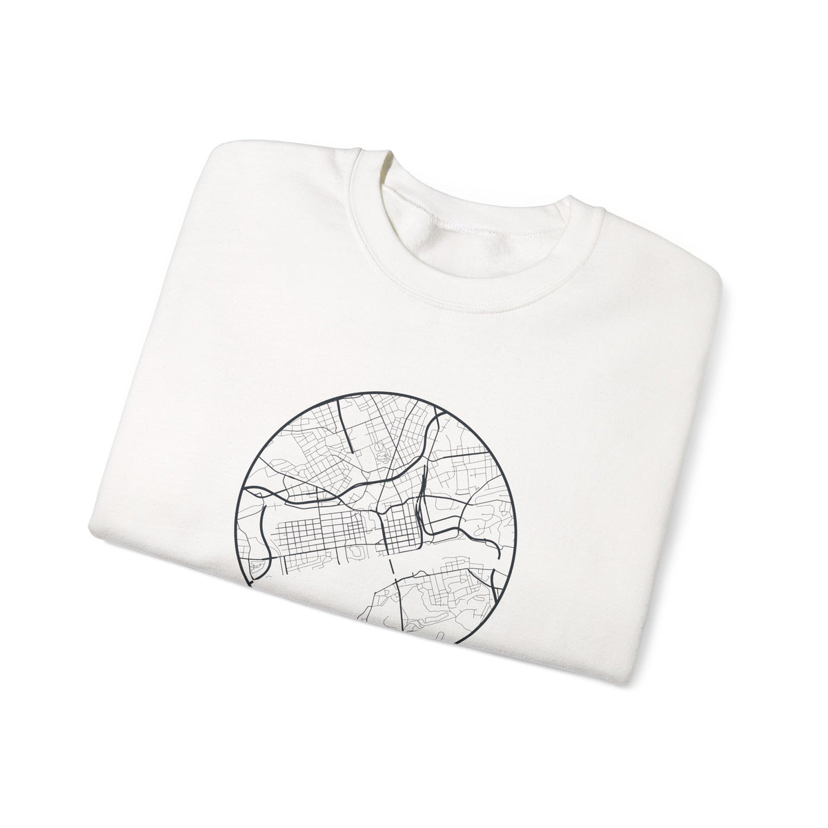 Knoxville Street Map Crewneck Sweatshirt
