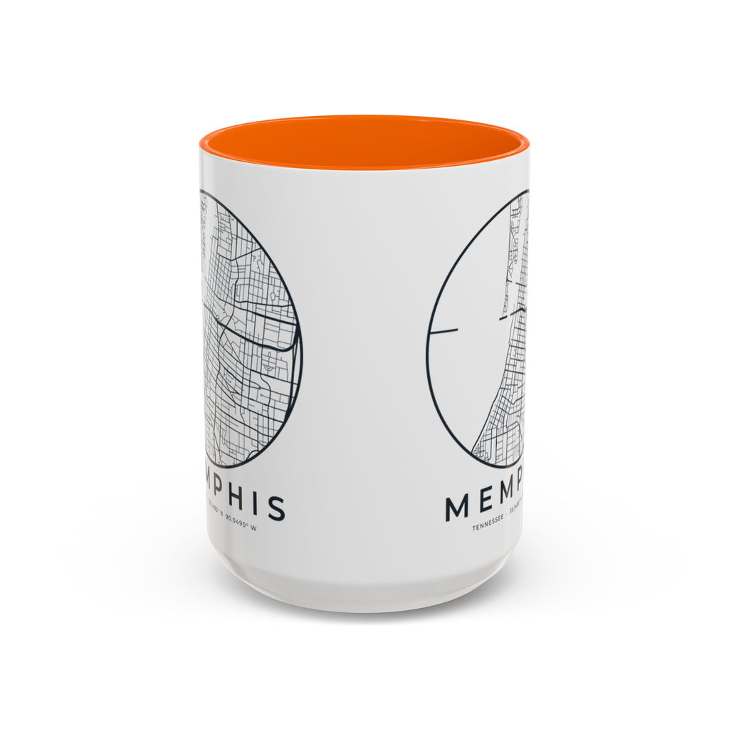 Memphis Street Map Accent Mug