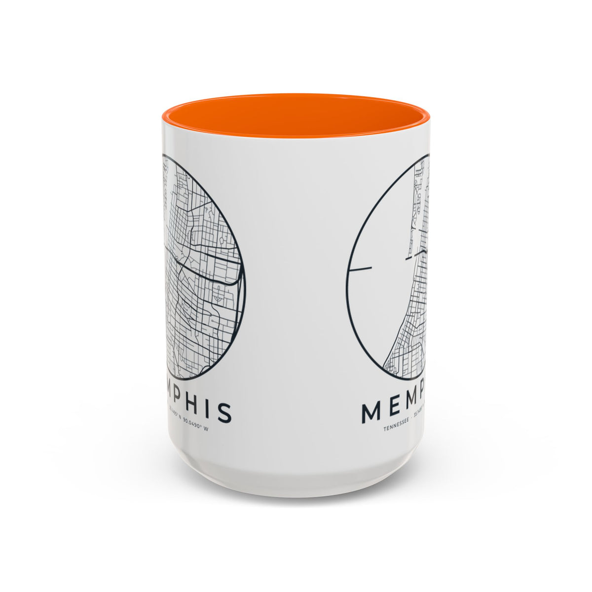 Memphis Street Map Accent Mug