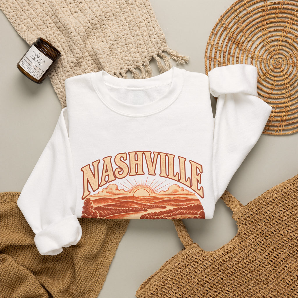 Nashville Engraved Valley Crewneck Sweatshirt