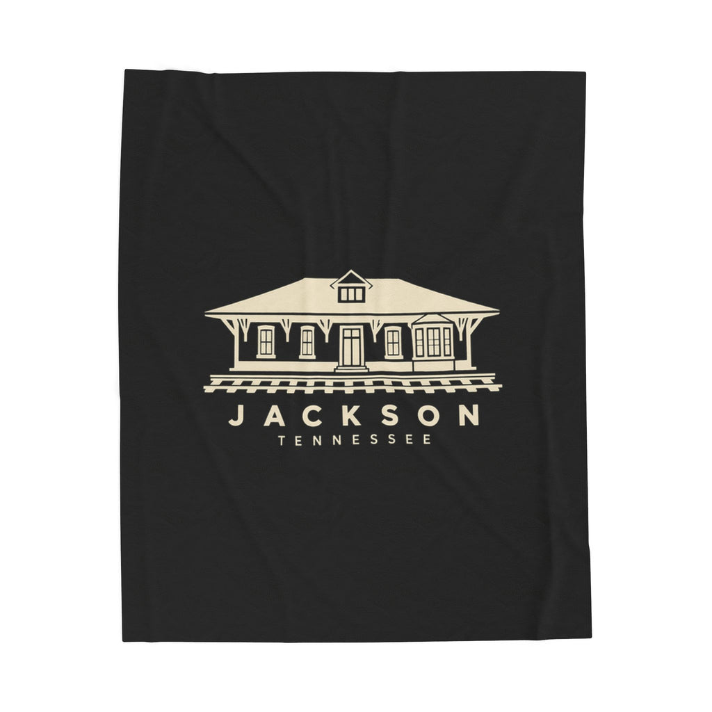 Jackson Train Depot Blanket (Black)