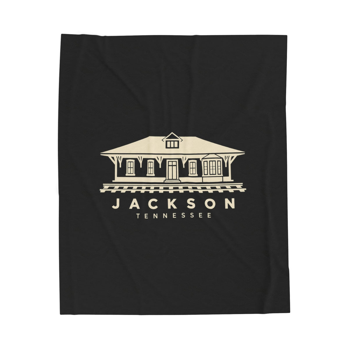 Jackson Train Depot Blanket (Black)
