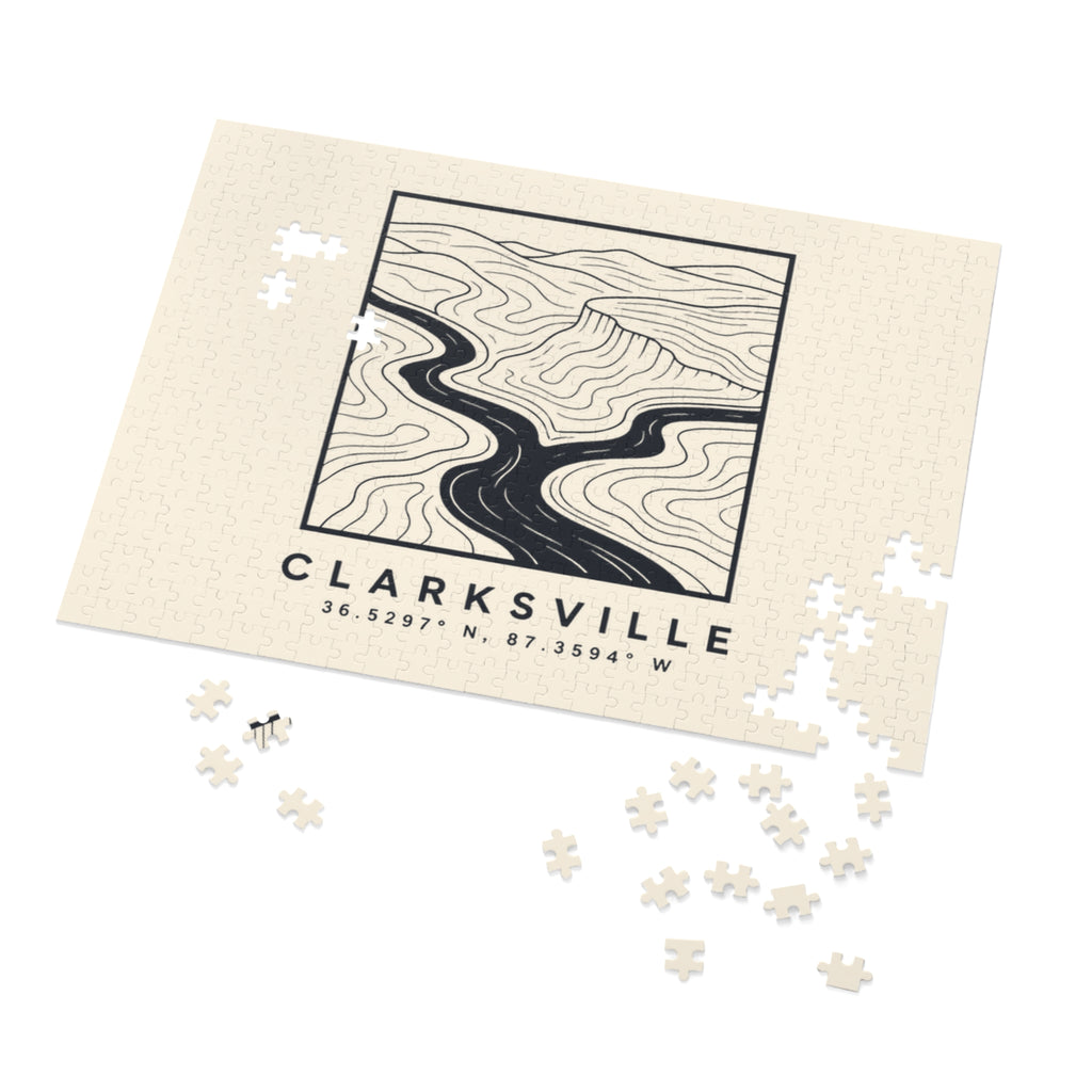 Clarksville Topo Map Puzzle