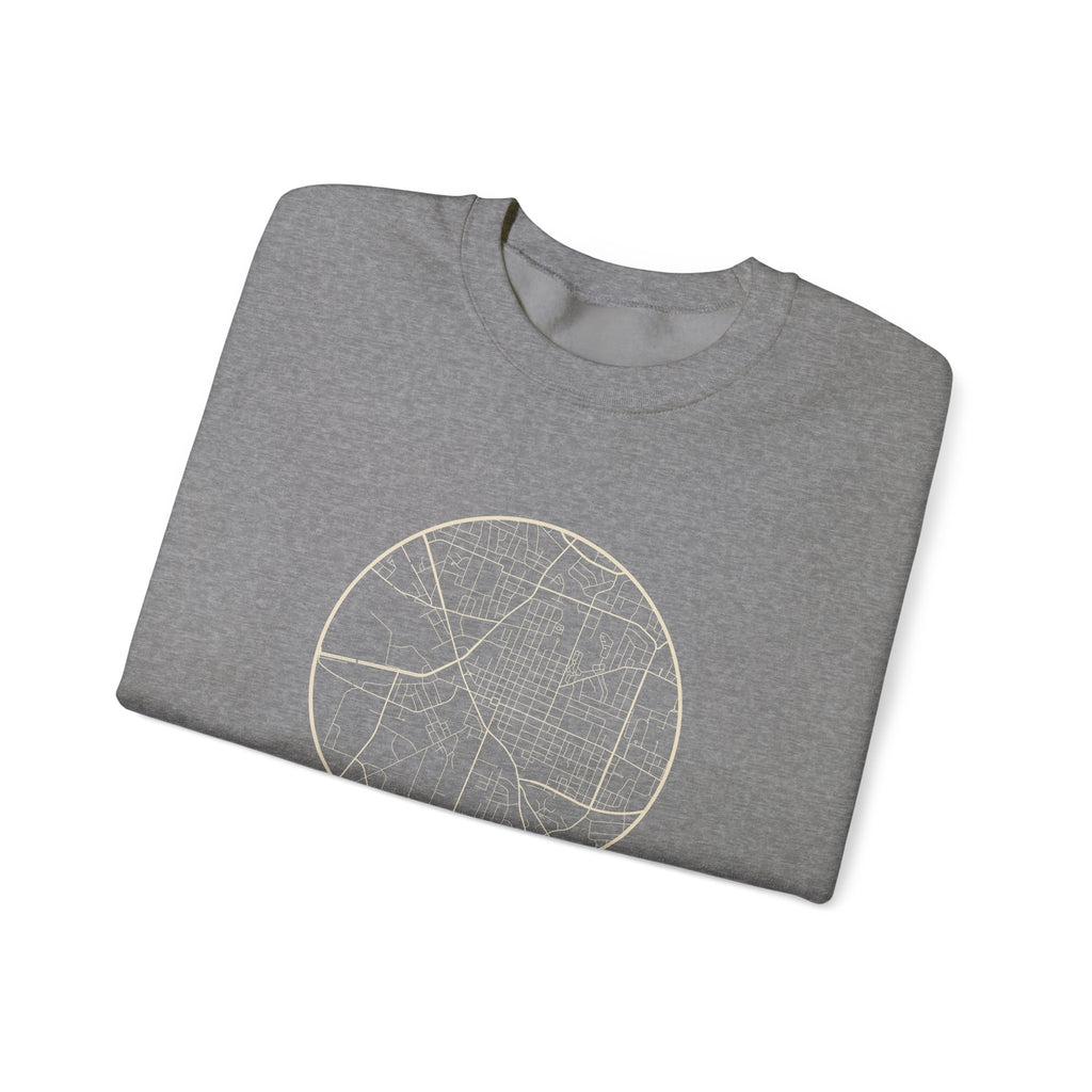 Murfreesboro Street Map Crewneck Sweatshirt