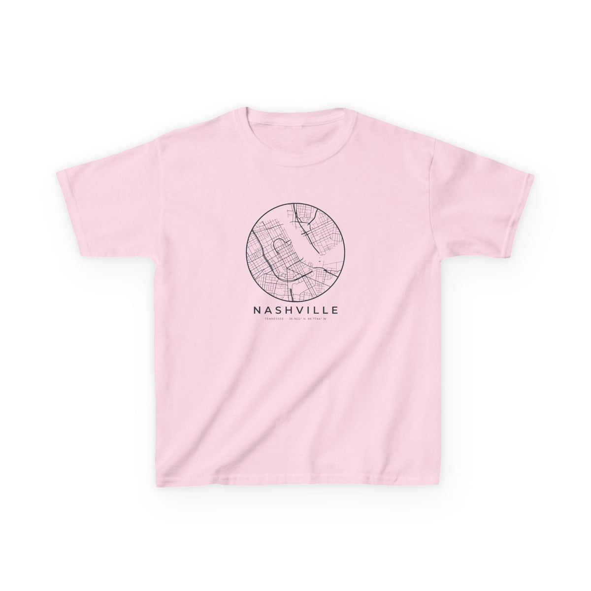 Nashville Street Map Kids T-Shirt