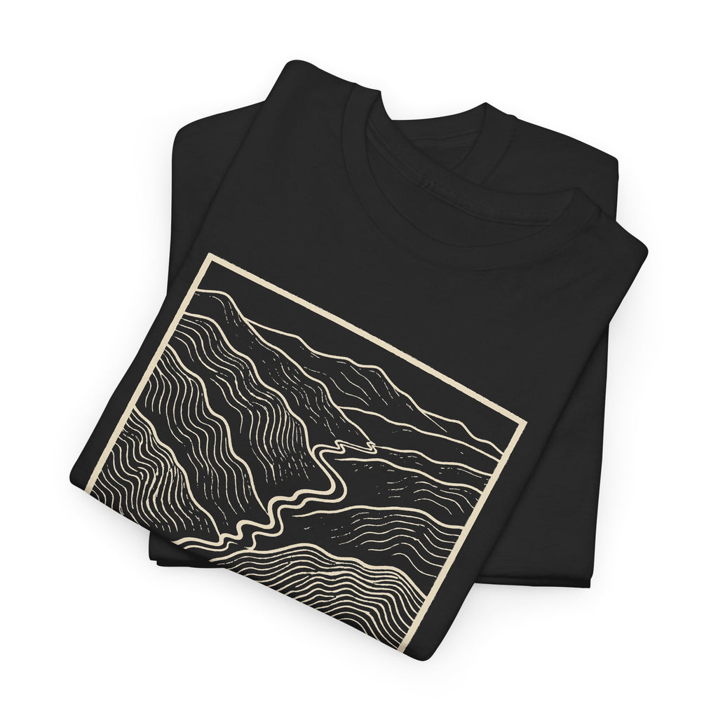 Johnson City Topo Map T-Shirt