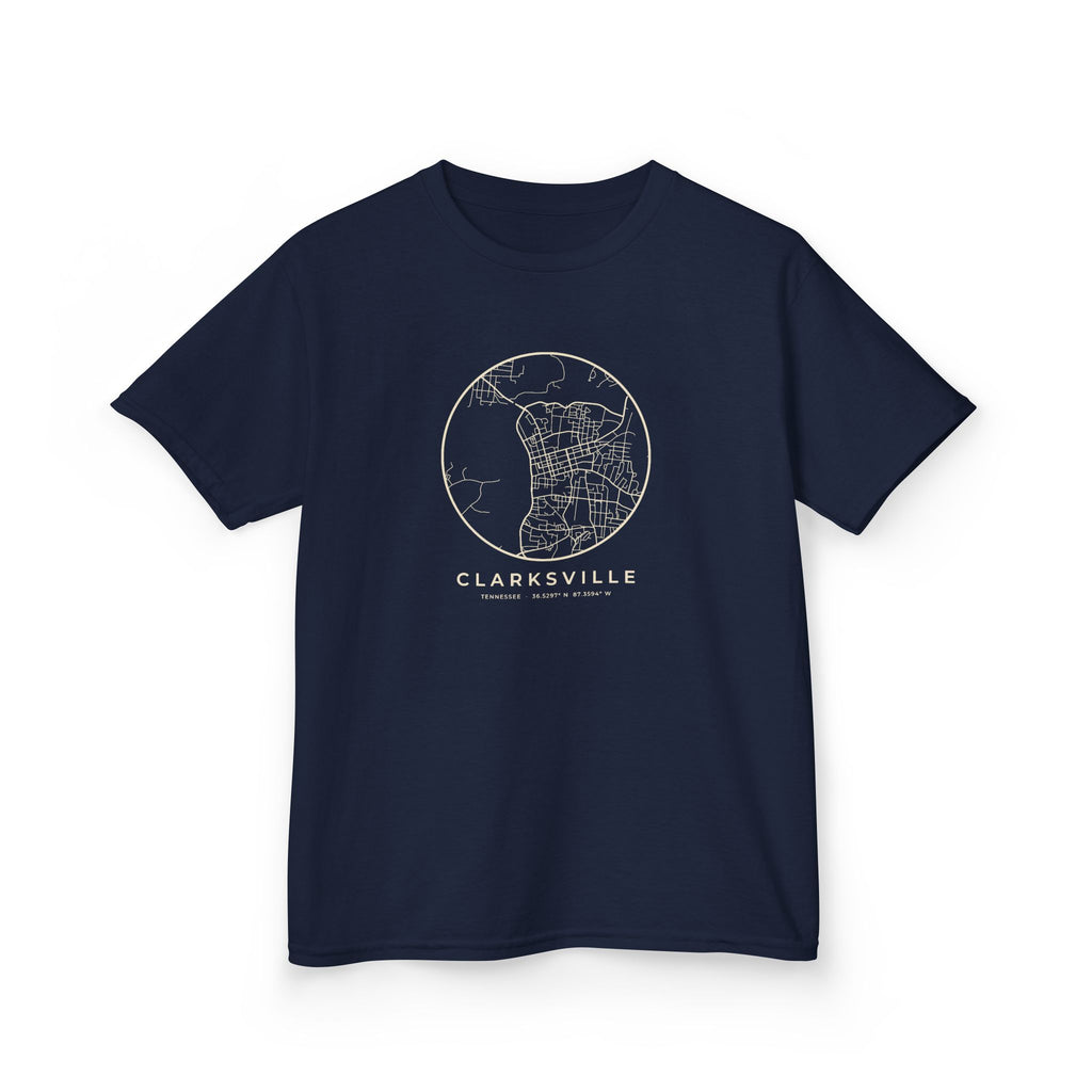 Clarksville Street Map Kids T-Shirt