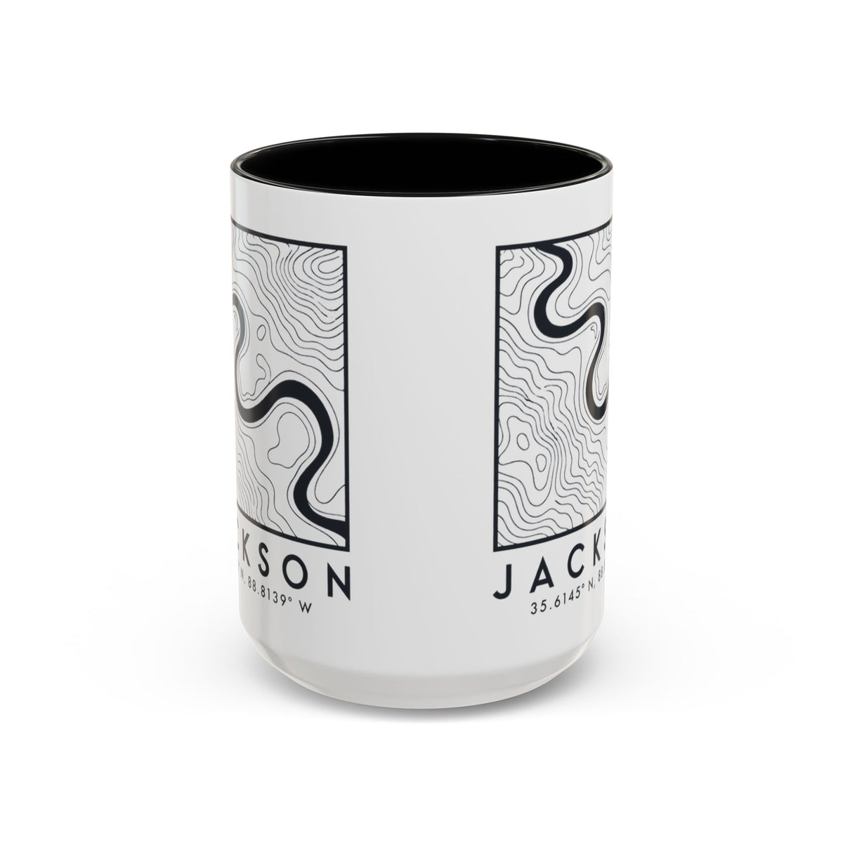 Jackson Topo Map Accent Mug