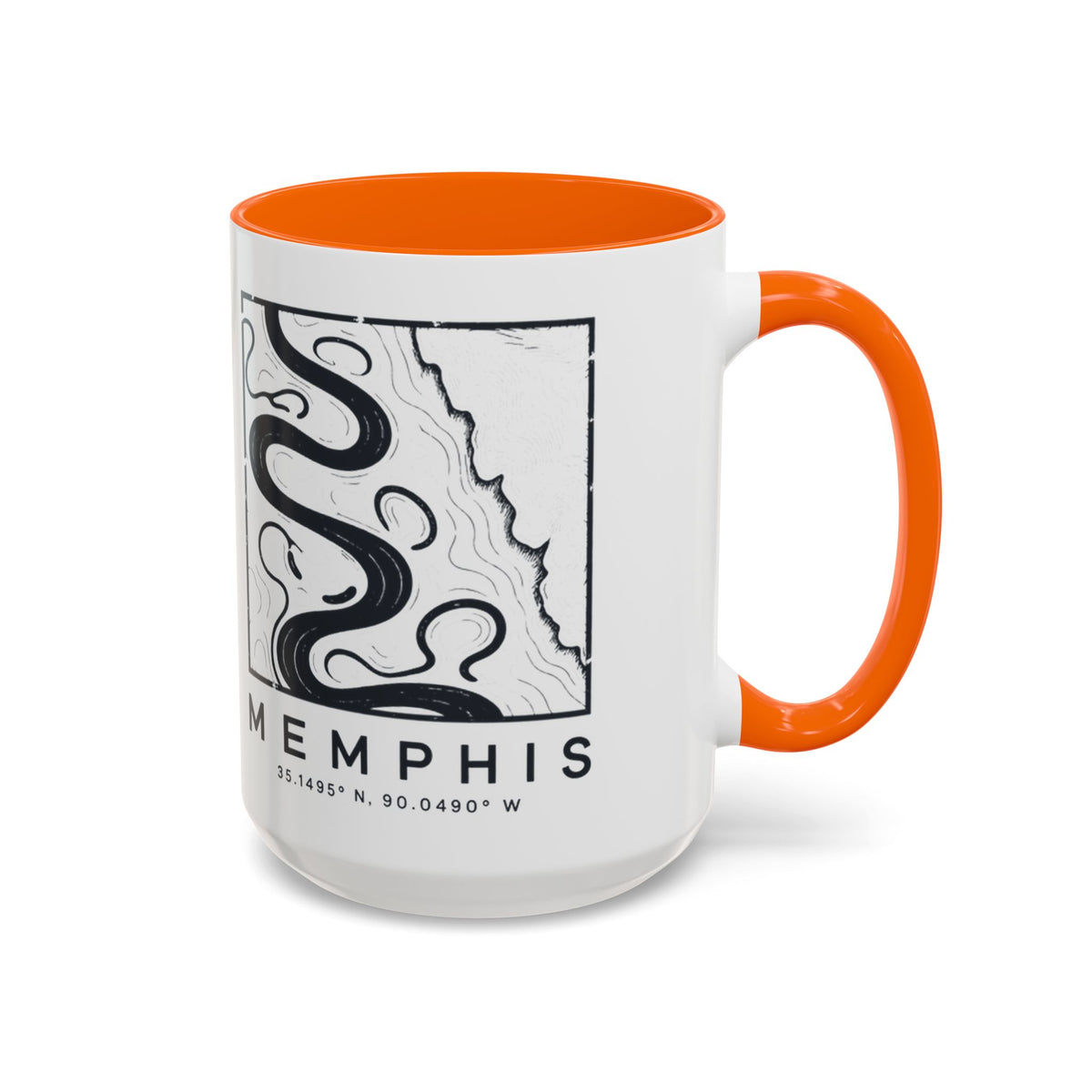 Memphis Topo Map Accent Mug