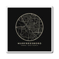 Murfreesboro Street Map Magnet (Black)