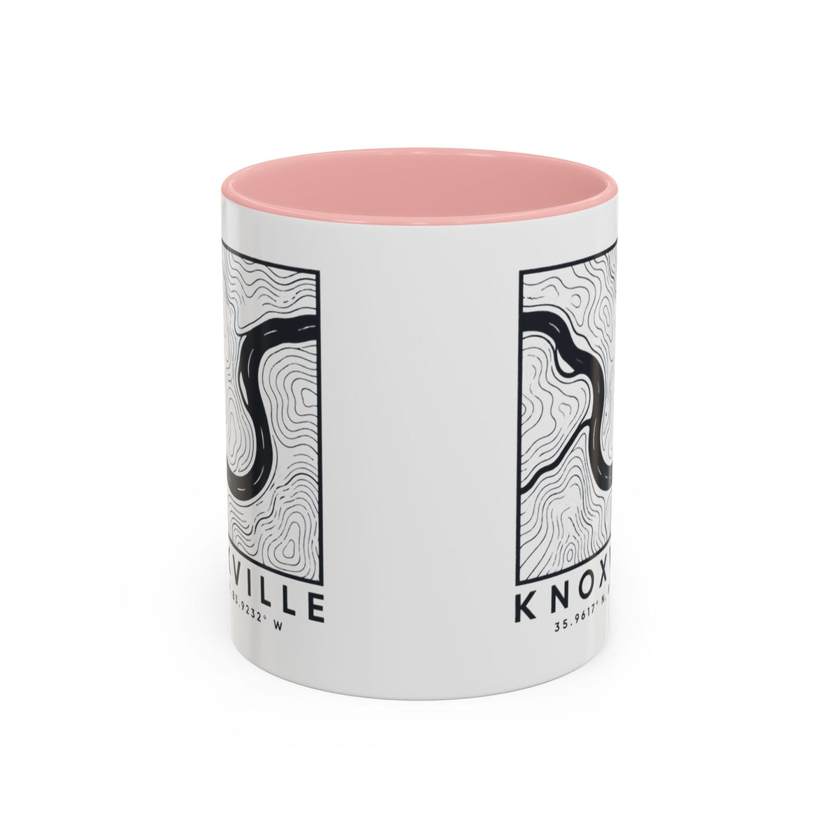 Knoxville Topo Map Accent Mug