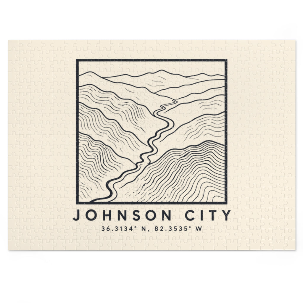 Johnson City Topo Map Puzzle