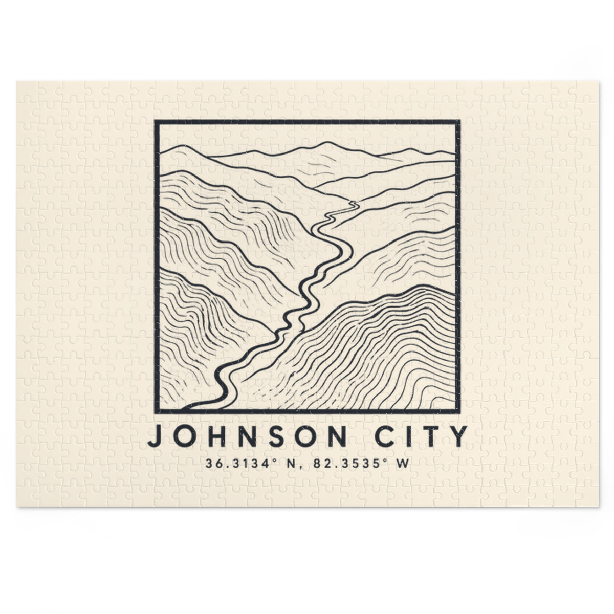 Johnson City Topo Map Puzzle