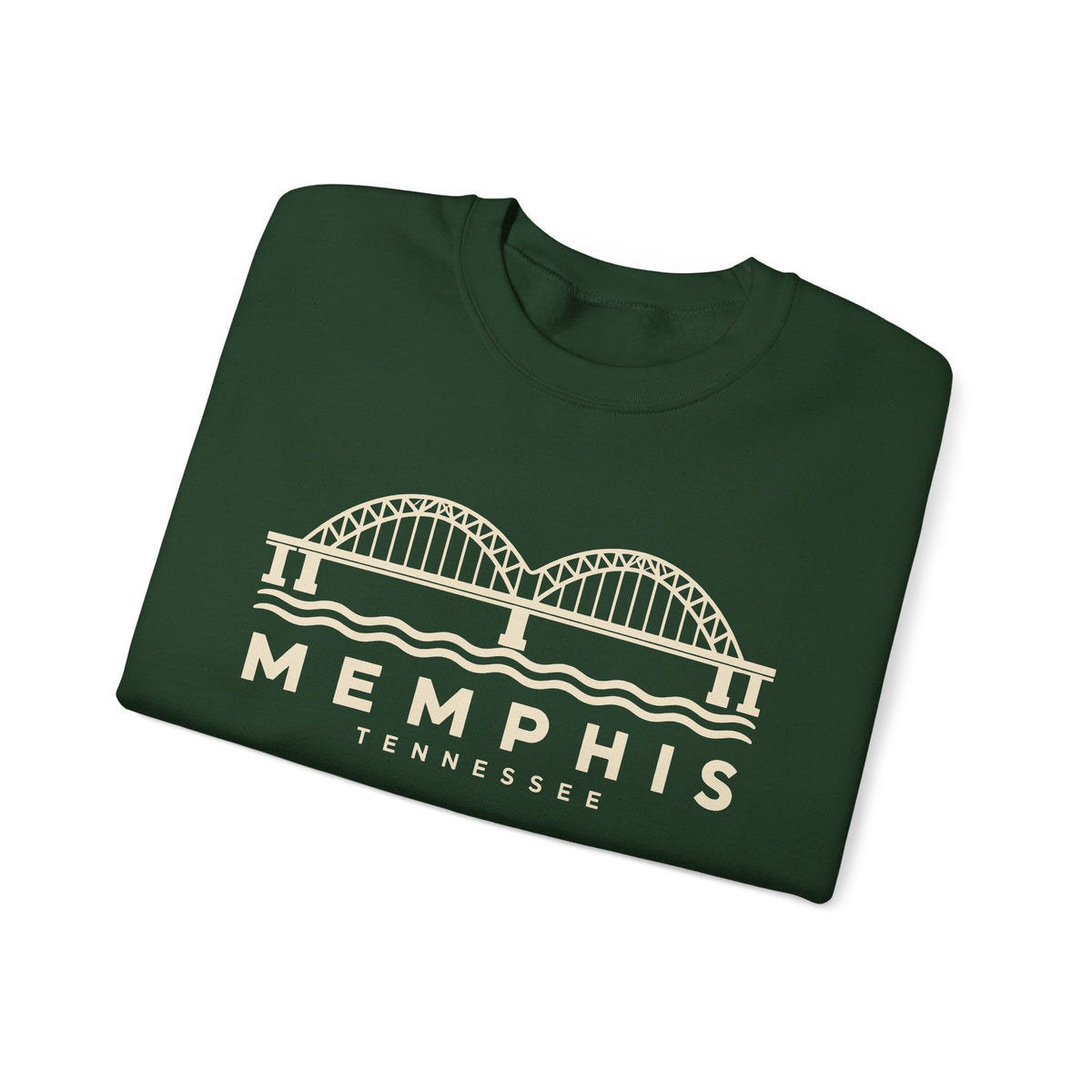 Memphis Hernando de Soto Bridge Crewneck Sweatshirt