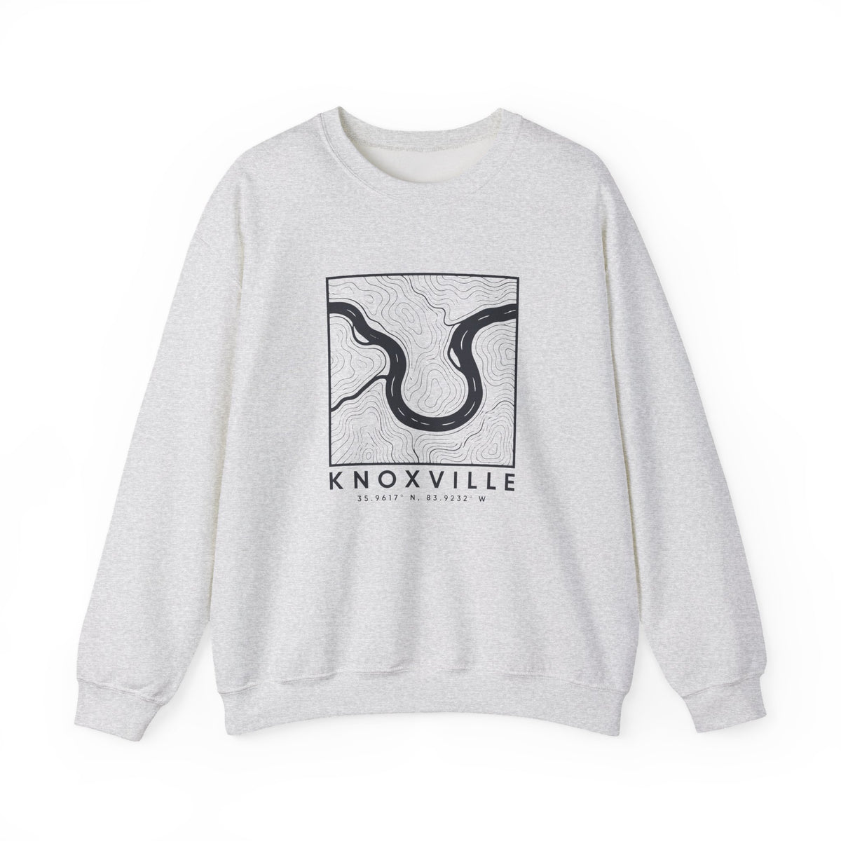 Knoxville Topo Map Crewneck Sweatshirt
