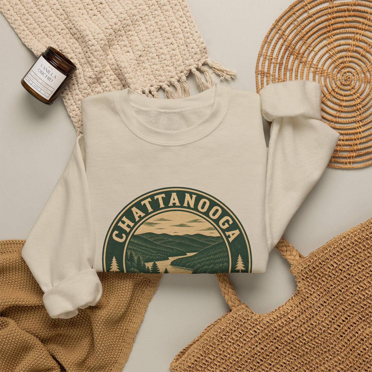 Chattanooga Park Badge Crewneck Sweatshirt