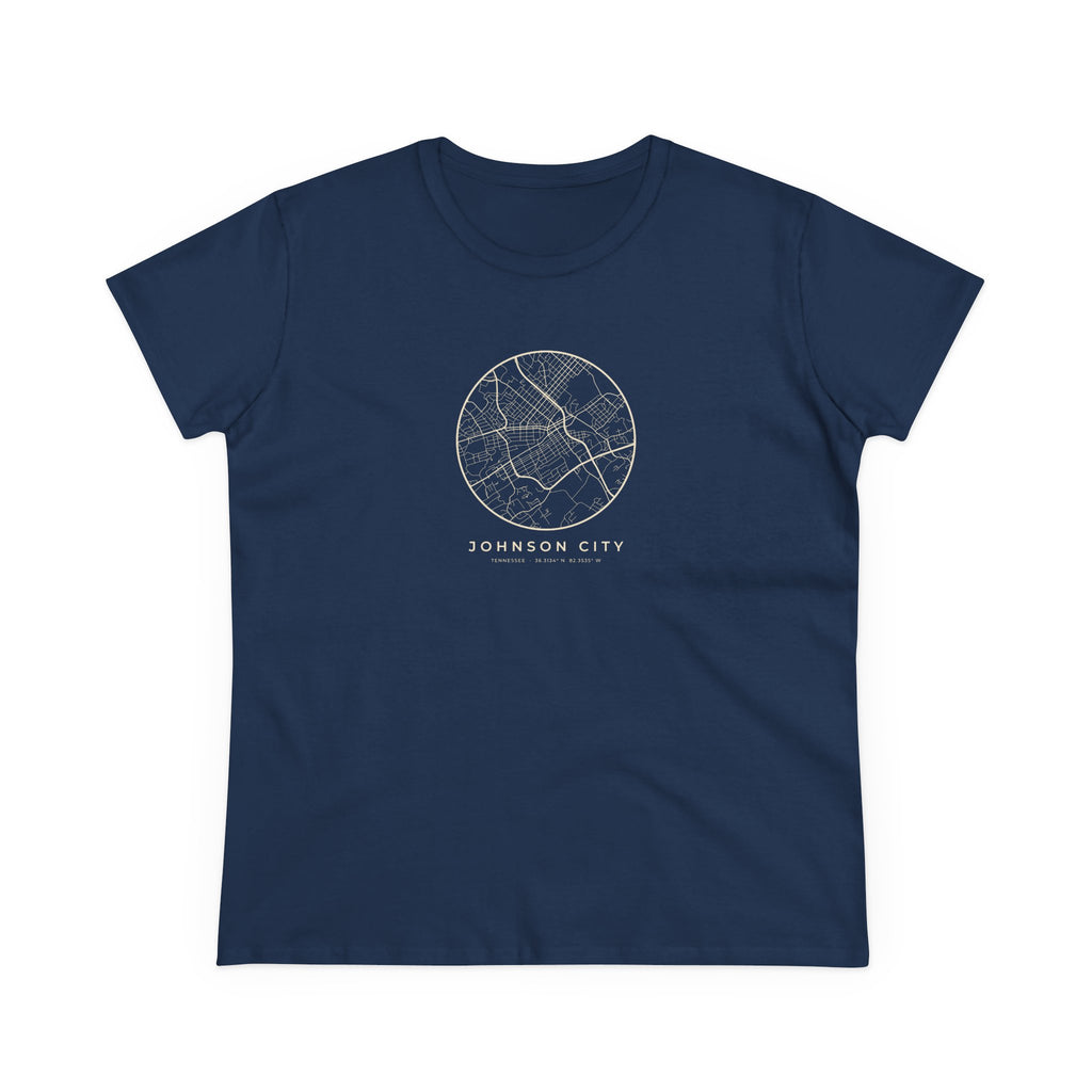 Johnson City Street Map Women's T-Shirt