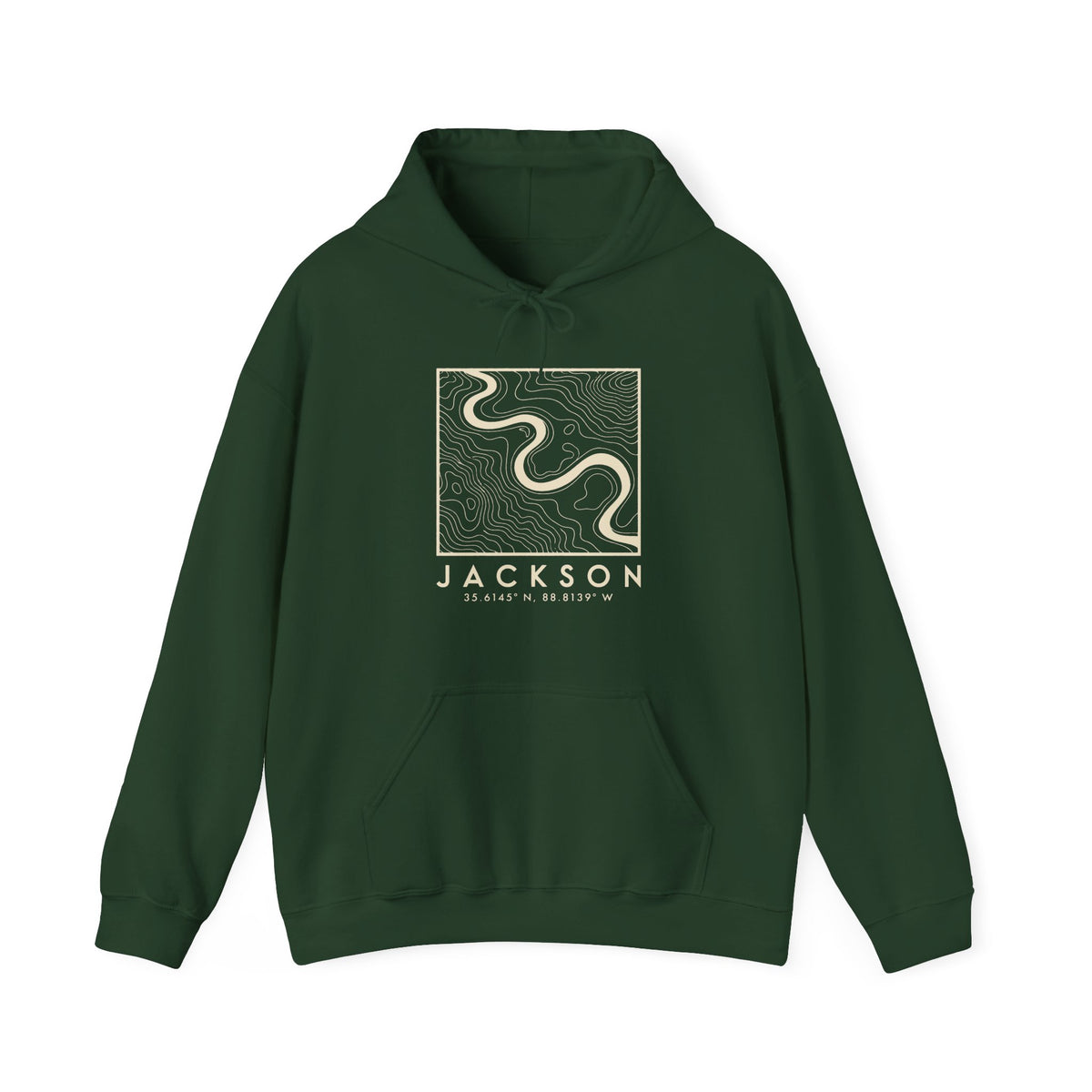 Jackson Topo Map Hoodie