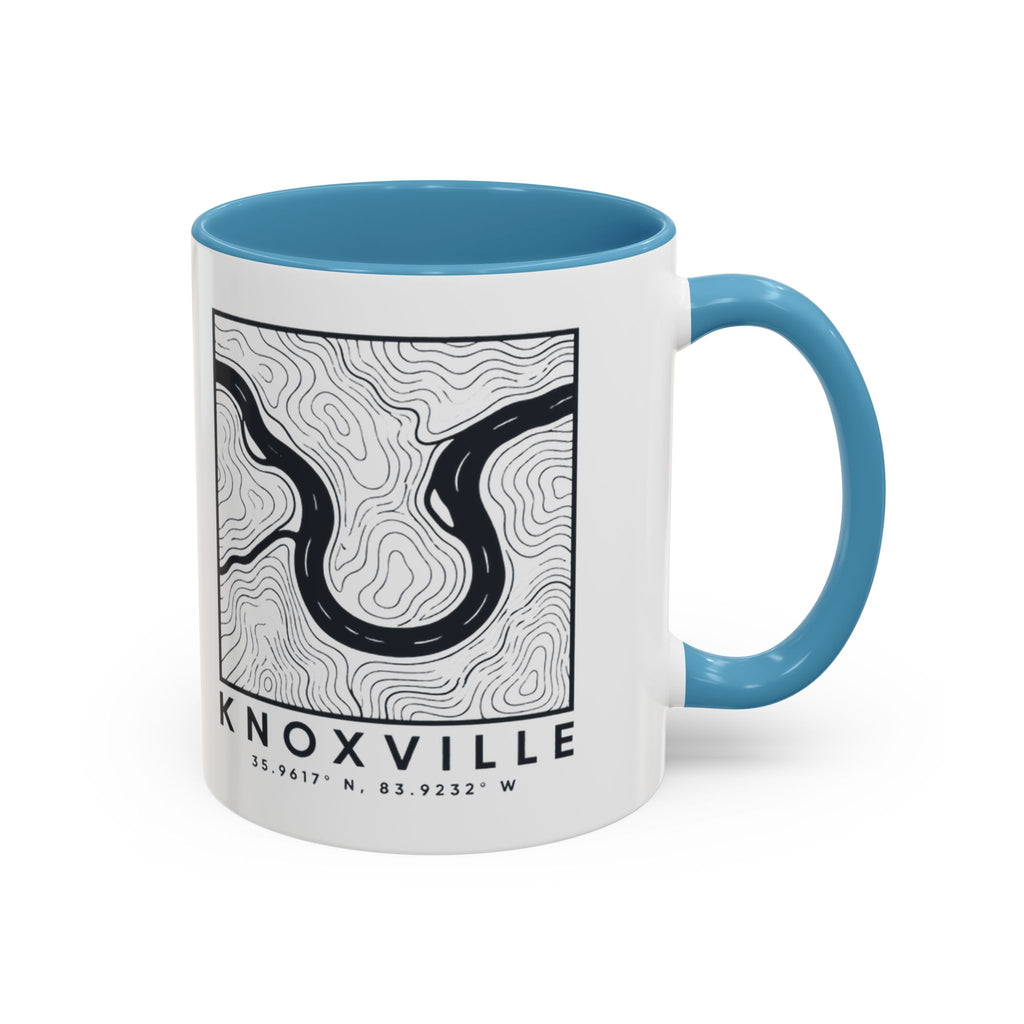Knoxville Topo Map Accent Mug