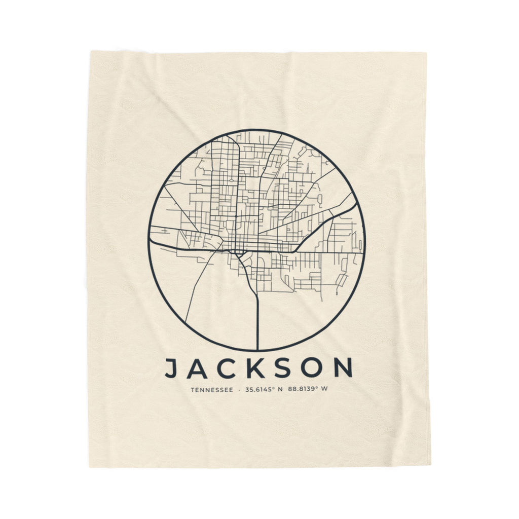 Jackson Street Map Blanket