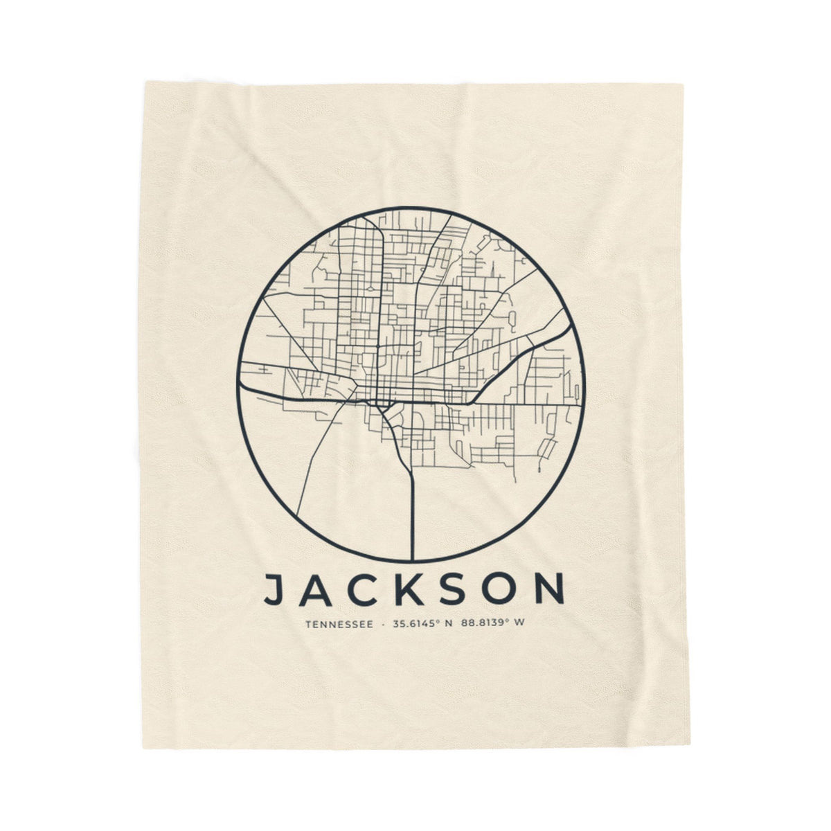 Jackson Street Map Blanket
