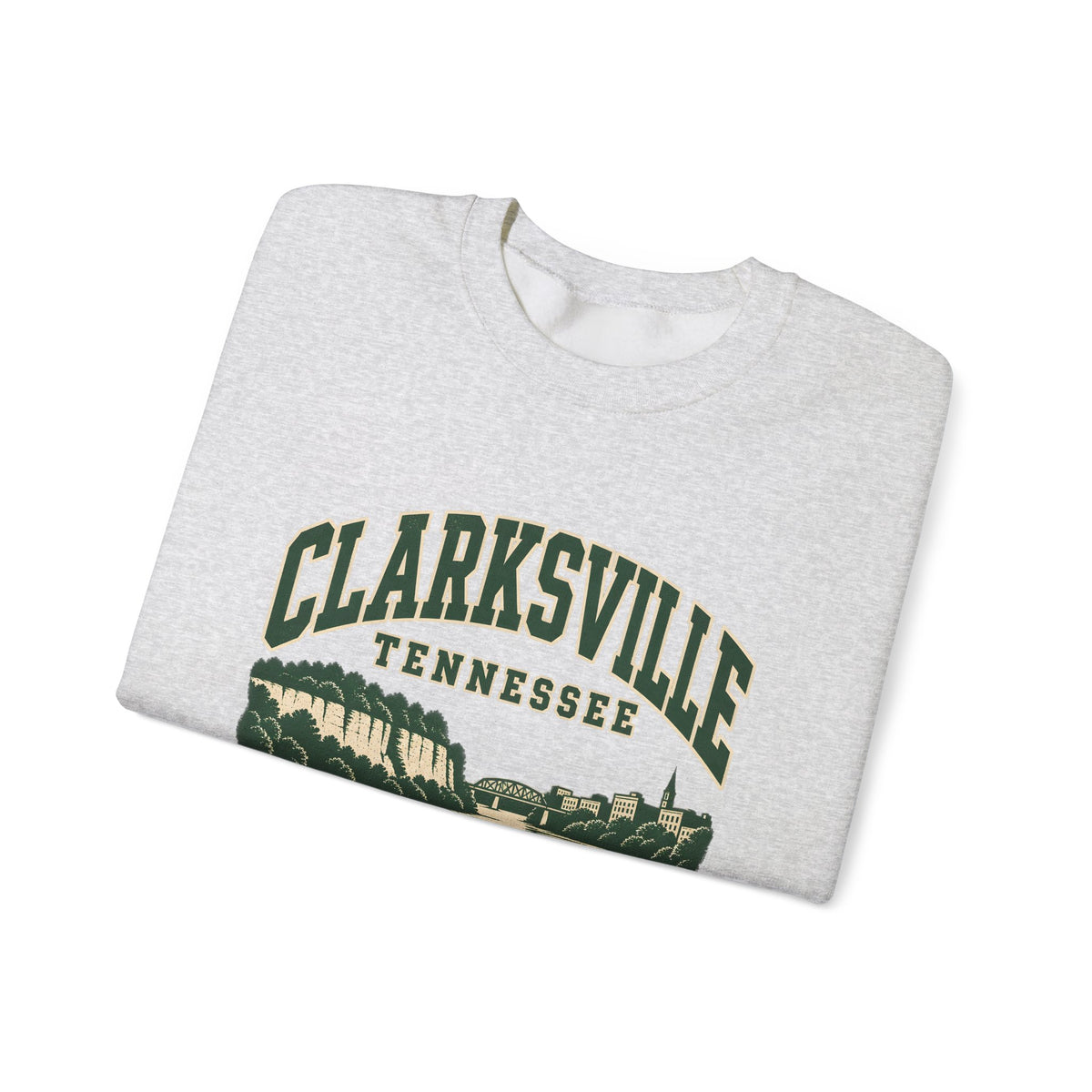 Clarksville Vintage Varsity Crewneck Sweatshirt