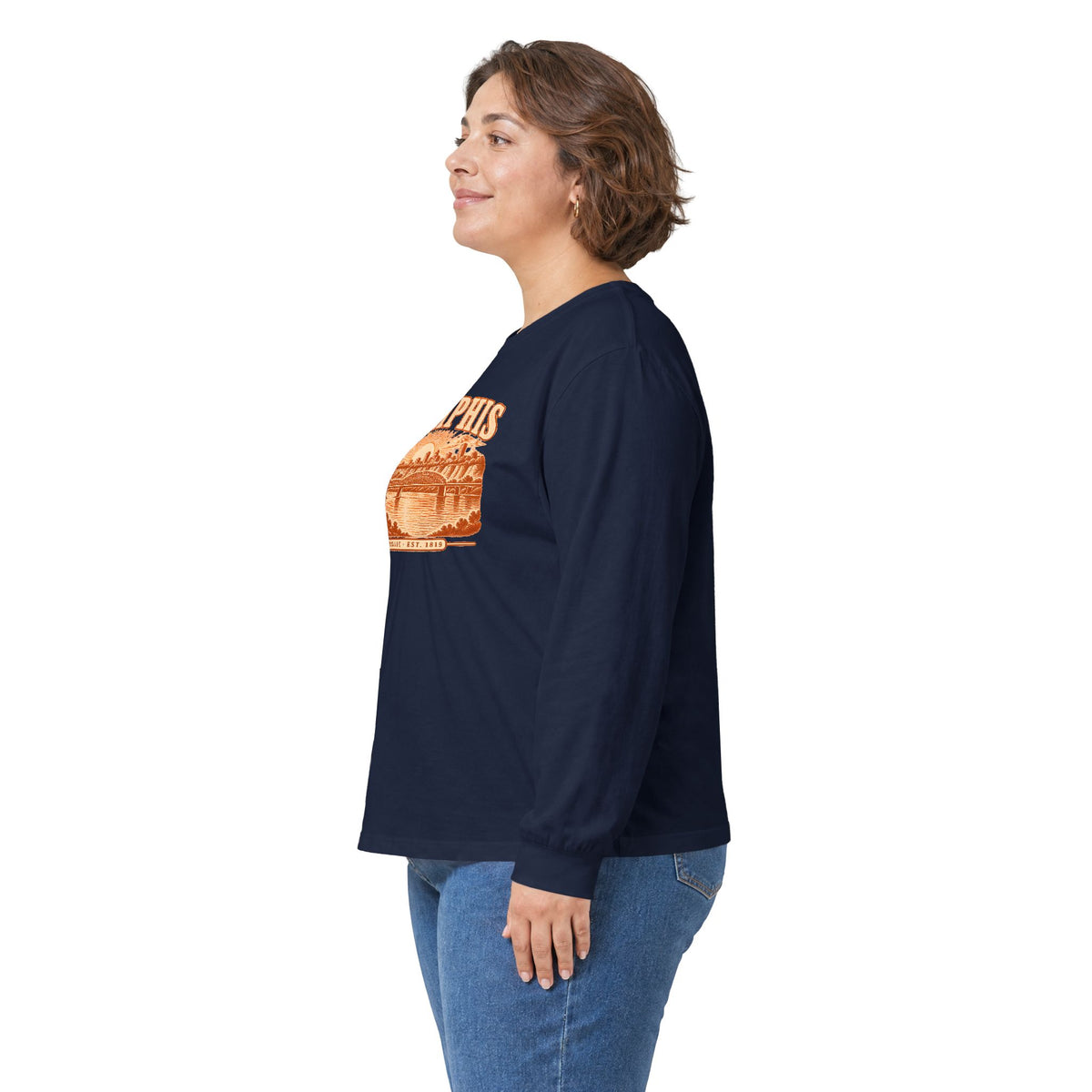 Memphis Engraved Valley Long Sleeve T-Shirt