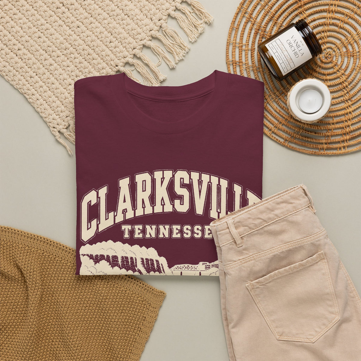 Clarksville Vintage Varsity T-Shirt