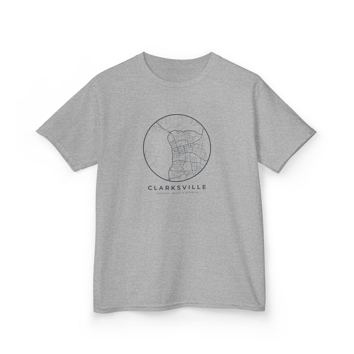 Clarksville Street Map Kids T-Shirt