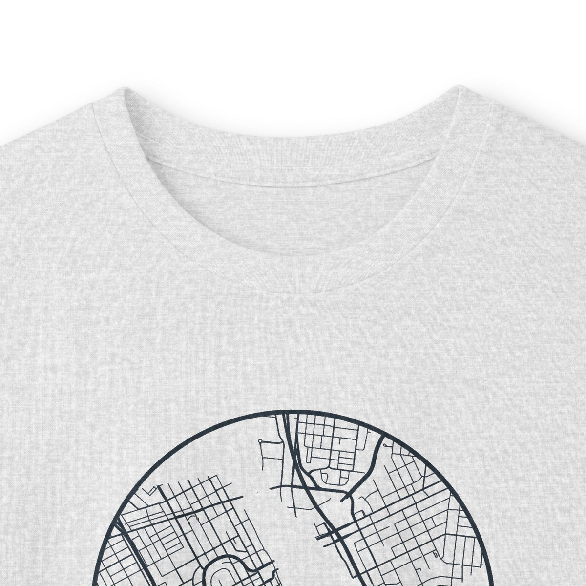 Nashville Street Map Long Sleeve T-Shirt