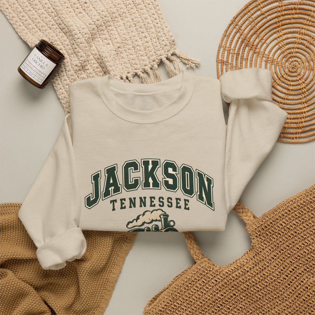 Jackson Vintage Varsity Crewneck Sweatshirt