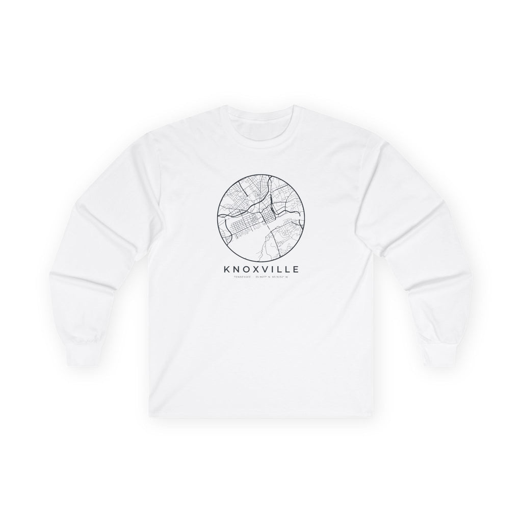 Knoxville Street Map Long Sleeve T-Shirt