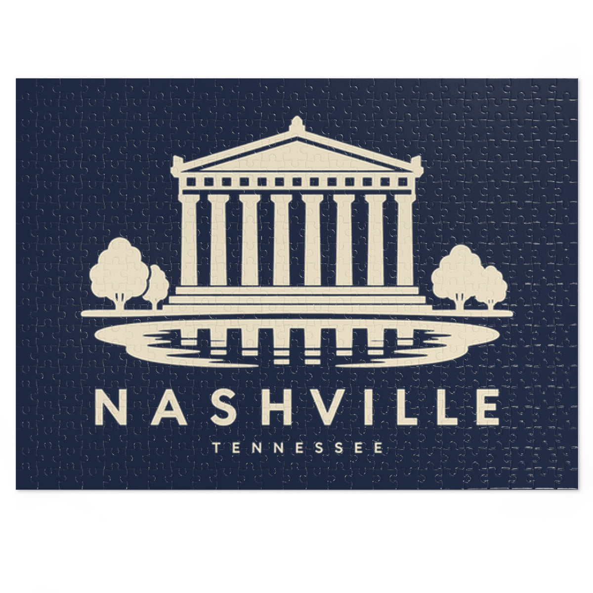 Nashville Parthenon Puzzle (Navy)