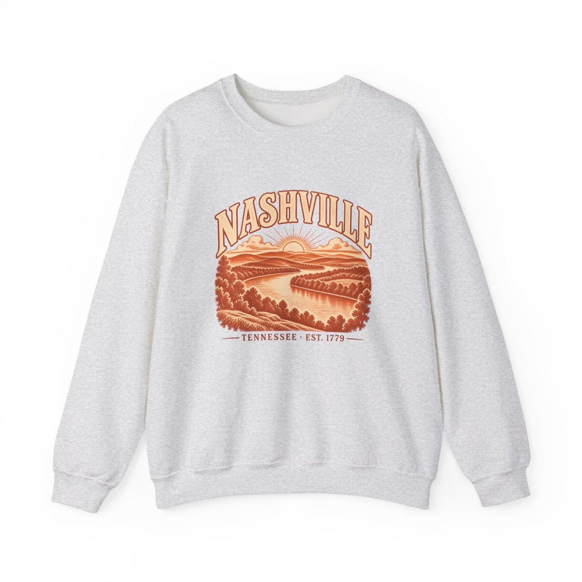 Nashville Engraved Valley Crewneck Sweatshirt