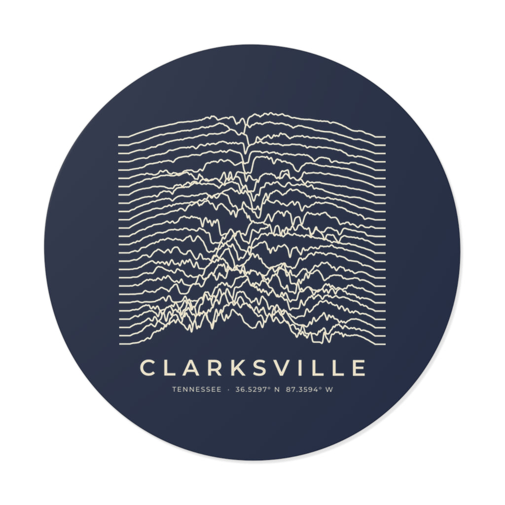 Clarksville Ridgeline Sticker (Navy)
