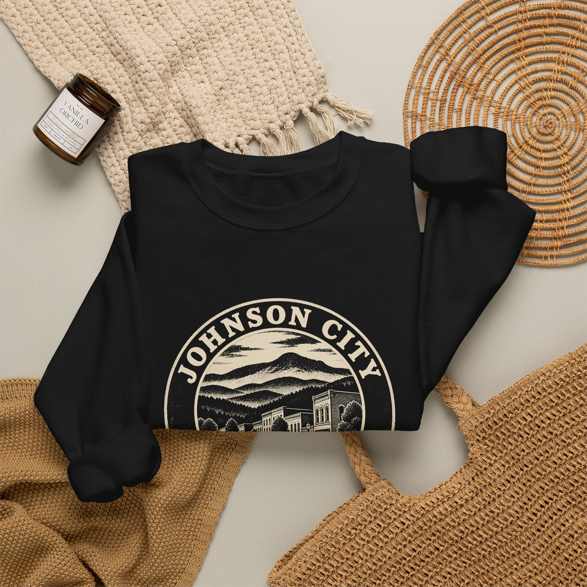 Johnson City Park Badge Crewneck Sweatshirt