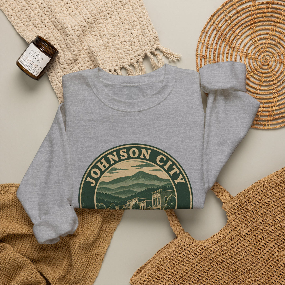 Johnson City Park Badge Crewneck Sweatshirt