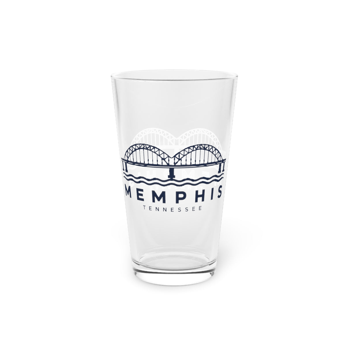 Memphis Hernando de Soto Bridge Pint Glass