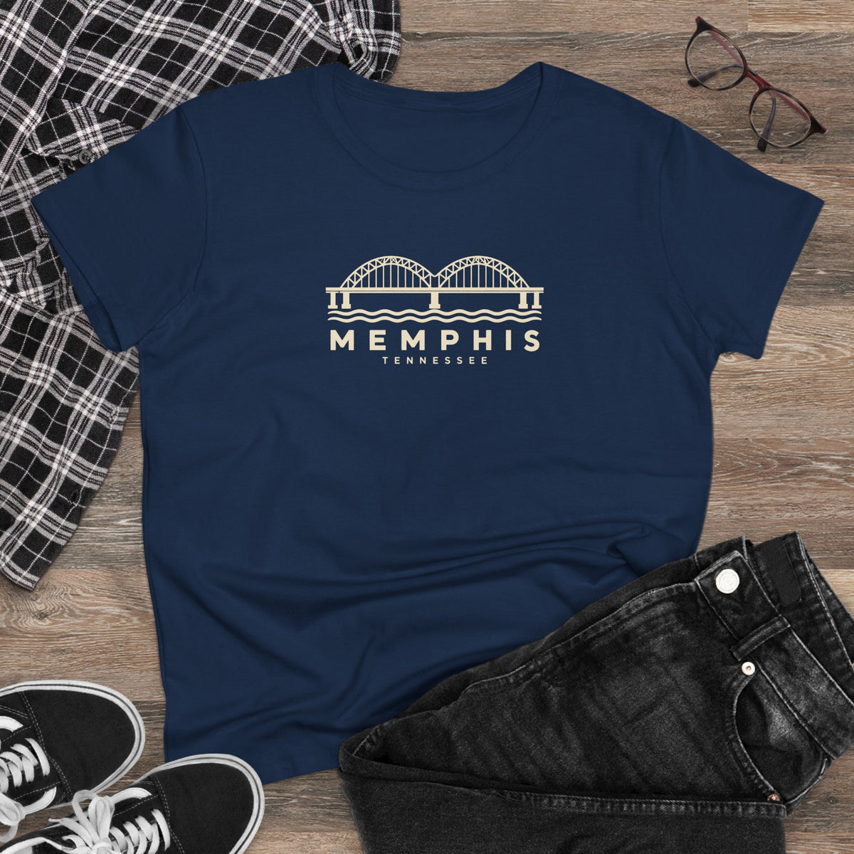 Memphis Hernando de Soto Bridge Women's T-Shirt