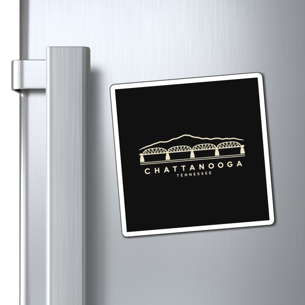 Chattanooga Walnut Street Bridge Magnet (Black)