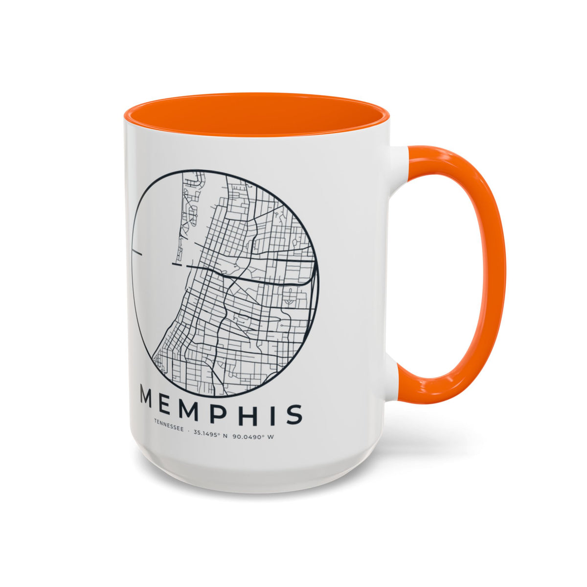 Memphis Street Map Accent Mug
