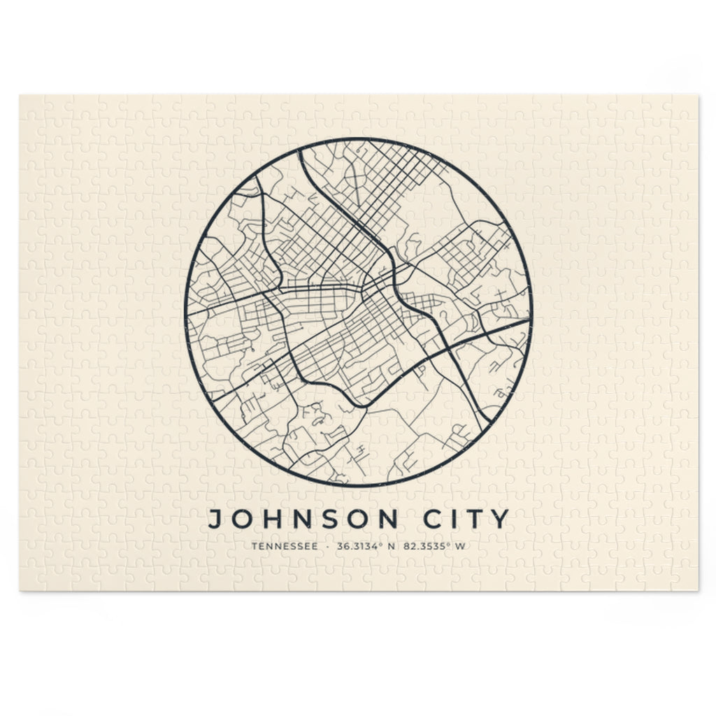Johnson City Street Map Puzzle