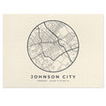Johnson City Street Map Puzzle