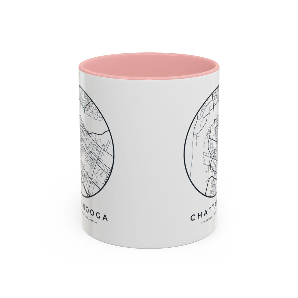 Chattanooga Street Map Accent Mug
