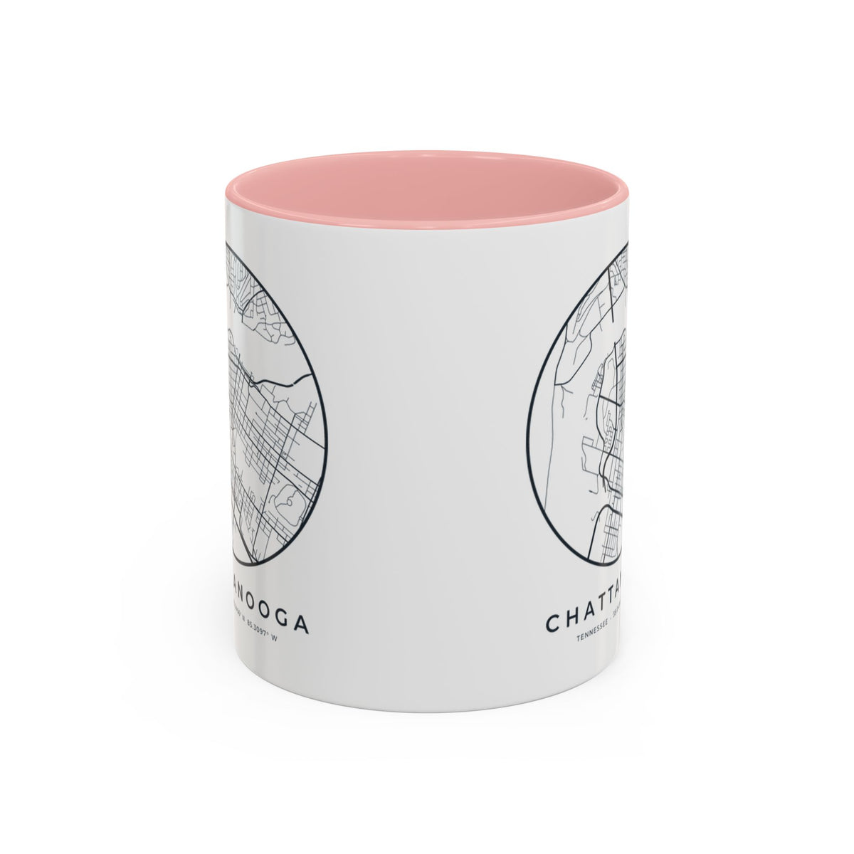 Chattanooga Street Map Accent Mug